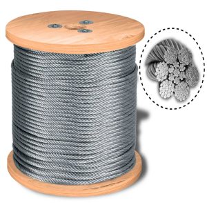 CABLE DE ACERO GALVANIZADO – ALMA DE ACERO 6 X 19